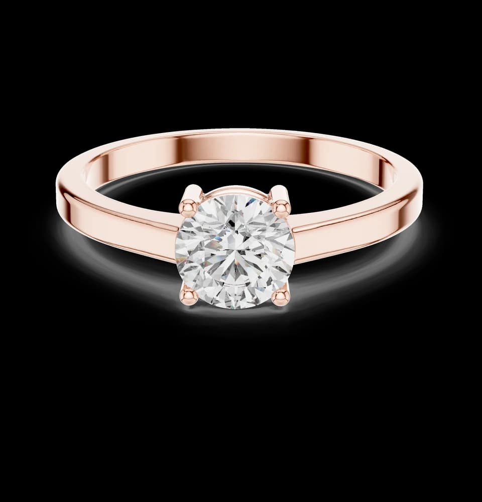 Classic Round Solitaire Engagement Ring - Image 1 Classic Round Solitaire Engagement Ring, view 1 of 6