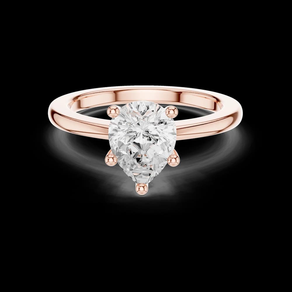 1.5 ct Pear Diamond Harmony Lab Grown Diamond Ring - Image 1 1.5 ct Pear Diamond Harmony Lab Grown Diamond Ring, view 1 of 3