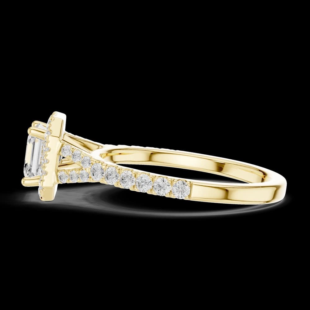 1 ct Asscher Diamond Lab Grown Diamond Ring - Image 4 1 ct Asscher Diamond Lab Grown Diamond Ring, view 4 of 6