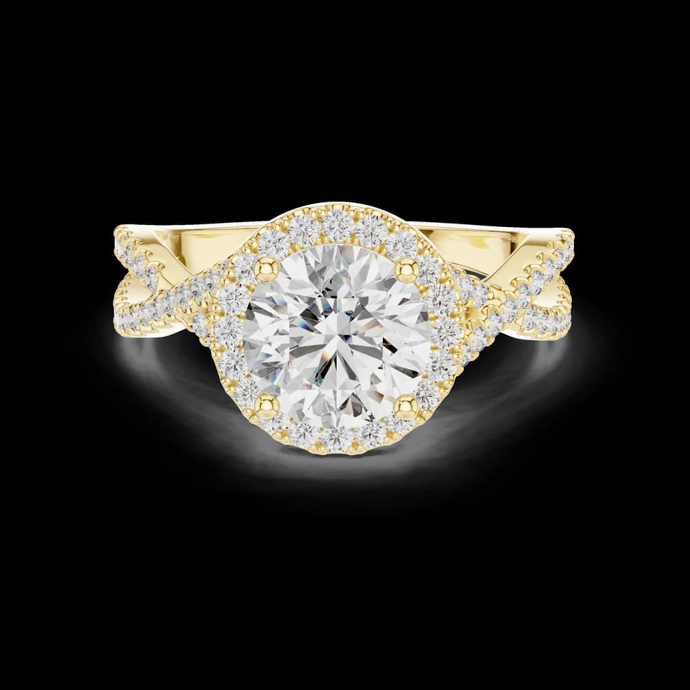 Absolute Clarity Lab Grown Diamond Halo Ring - Image 3 Absolute Clarity Lab Grown Diamond Halo Ring, view 3 of 6