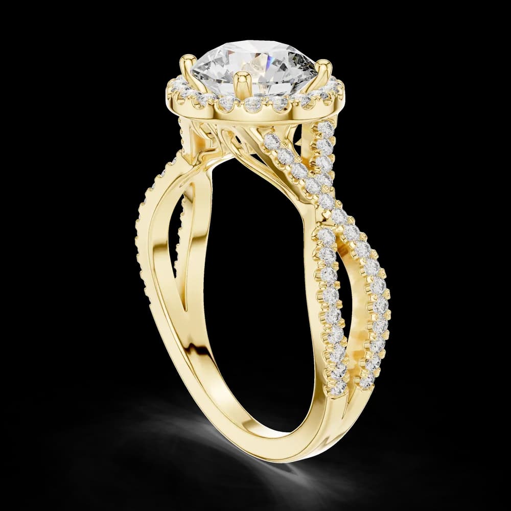 Absolute Clarity Lab Grown Diamond Halo Ring - Image 4 Absolute Clarity Lab Grown Diamond Halo Ring, view 4 of 6