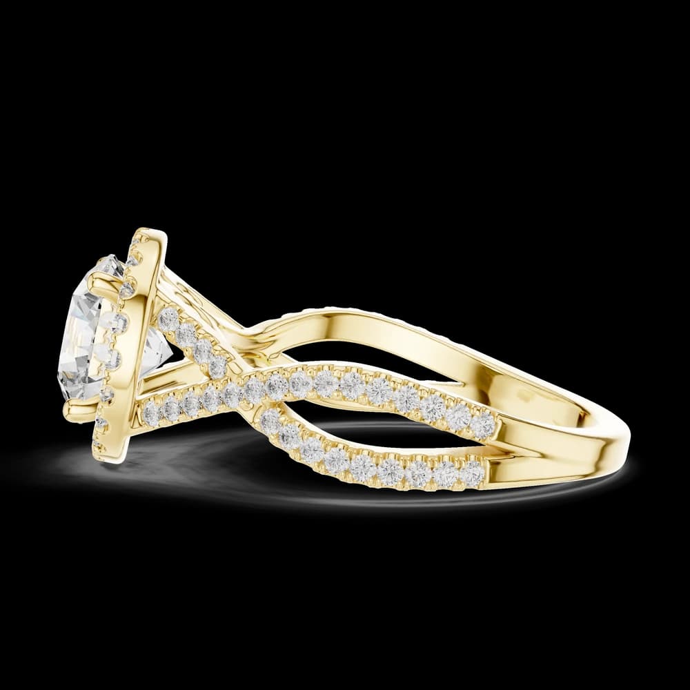 Absolute Clarity Lab Grown Diamond Halo Ring - Image 6 Absolute Clarity Lab Grown Diamond Halo Ring, view 6 of 6