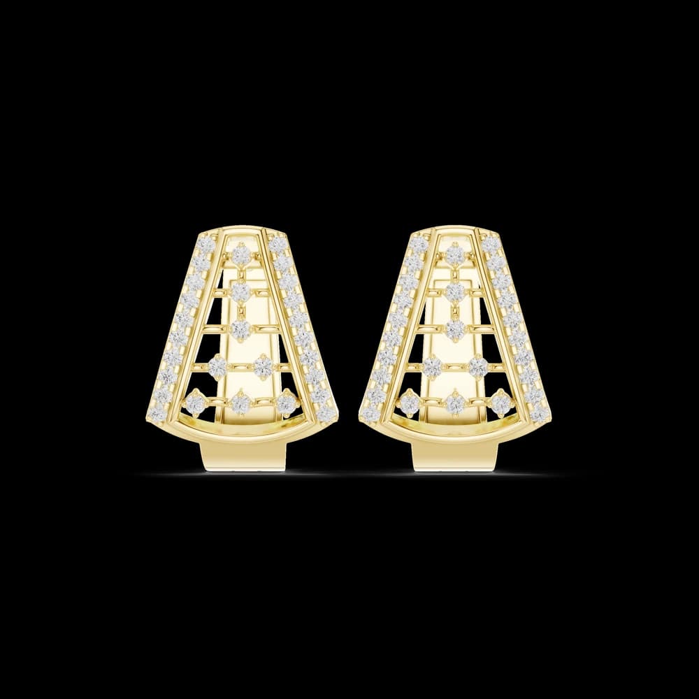 Aero Wing Lab Grown Diamond Earrings Studs - Image 3 Aero Wing Lab Grown Diamond Earrings Studs, view 3 of 6