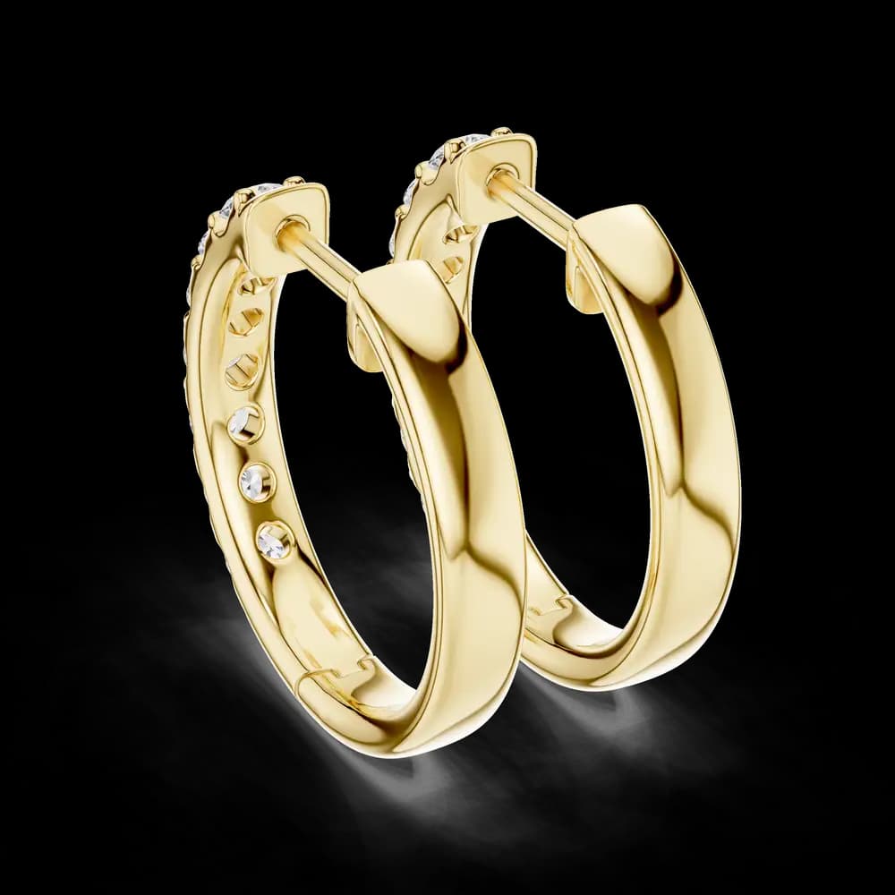 Affectionate Heart Lab Grown Diamond Earrings - Image 4 Affectionate Heart Lab Grown Diamond Earrings, view 4 of 4