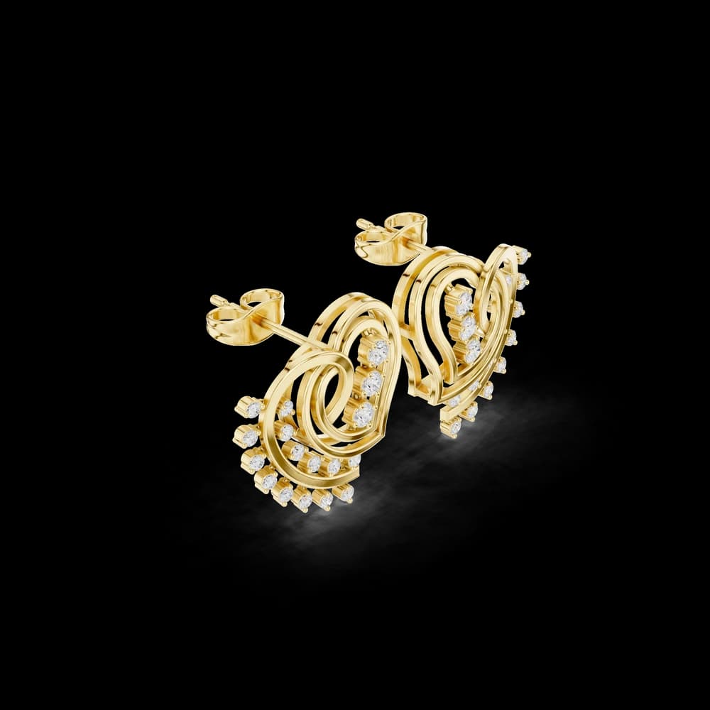 Alpine Mist Lab Grown Diamond Earrings Drops - Image 4 Alpine Mist Lab Grown Diamond Earrings Drops, view 4 of 6