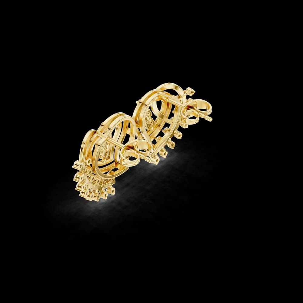 Alpine Mist Lab Grown Diamond Earrings Drops - Image 5 Alpine Mist Lab Grown Diamond Earrings Drops, view 5 of 6