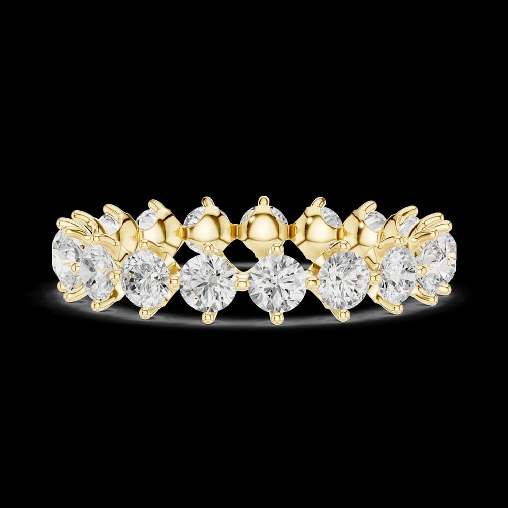 Round Prong Set Lab Grown Diamond Eternity Band - Image 6 Round Prong Set Lab Grown Diamond Eternity Band, view 6 of 6