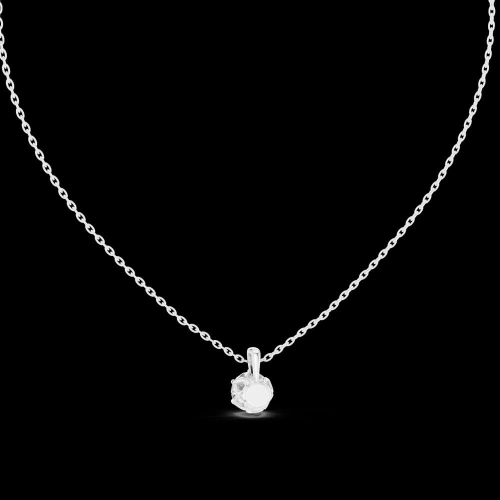 Angel Wing lab grown diamond pendant - Image 2 Angel Wing lab grown diamond pendant, view 2 of 8