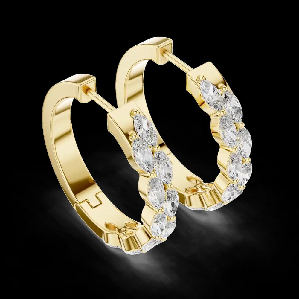 Antique Filigree Lab Grown Diamond Earrings - Image 3 Antique Filigree Lab Grown Diamond Earrings, view 3 of 4