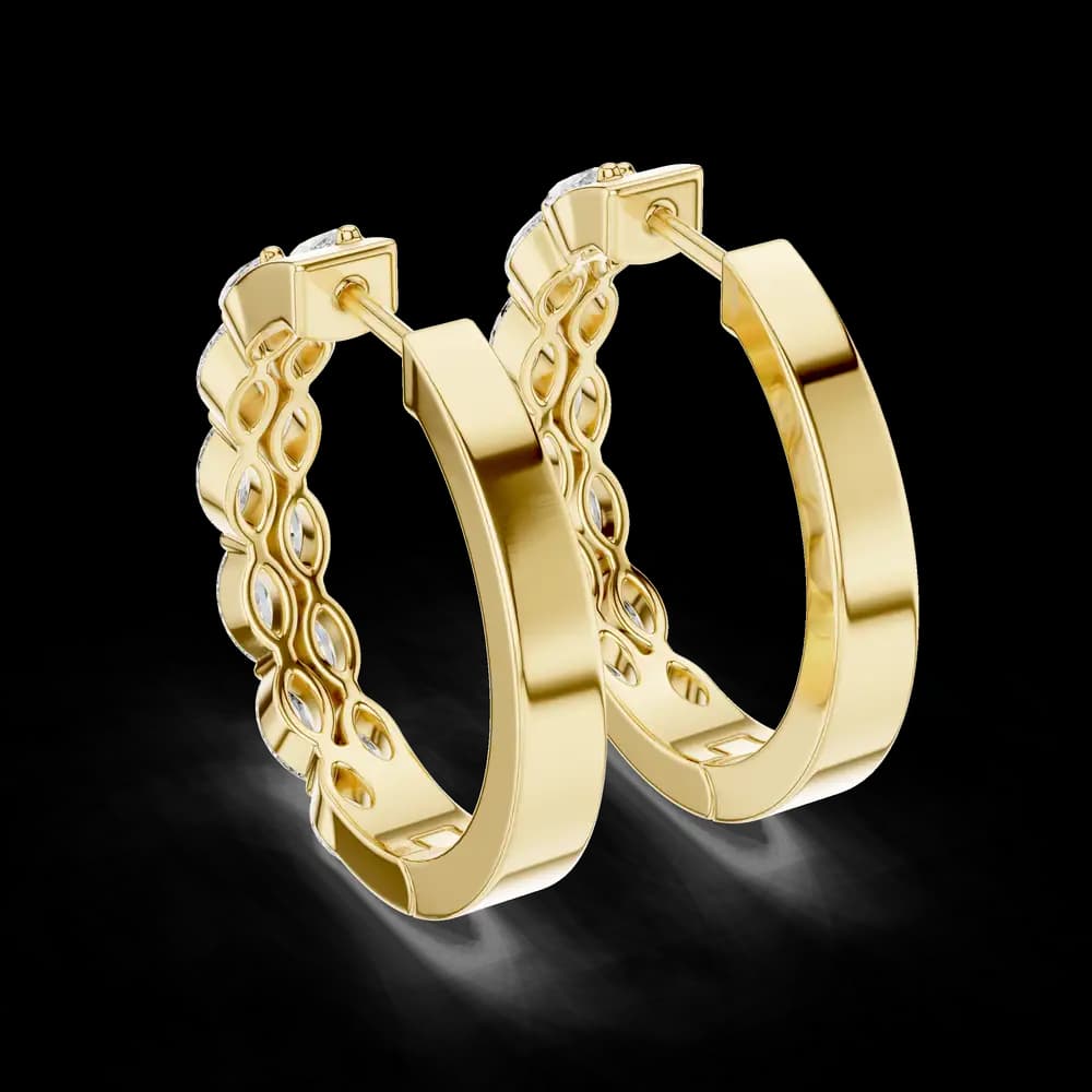 Antique Filigree Lab Grown Diamond Earrings - Image 4 Antique Filigree Lab Grown Diamond Earrings, view 4 of 4