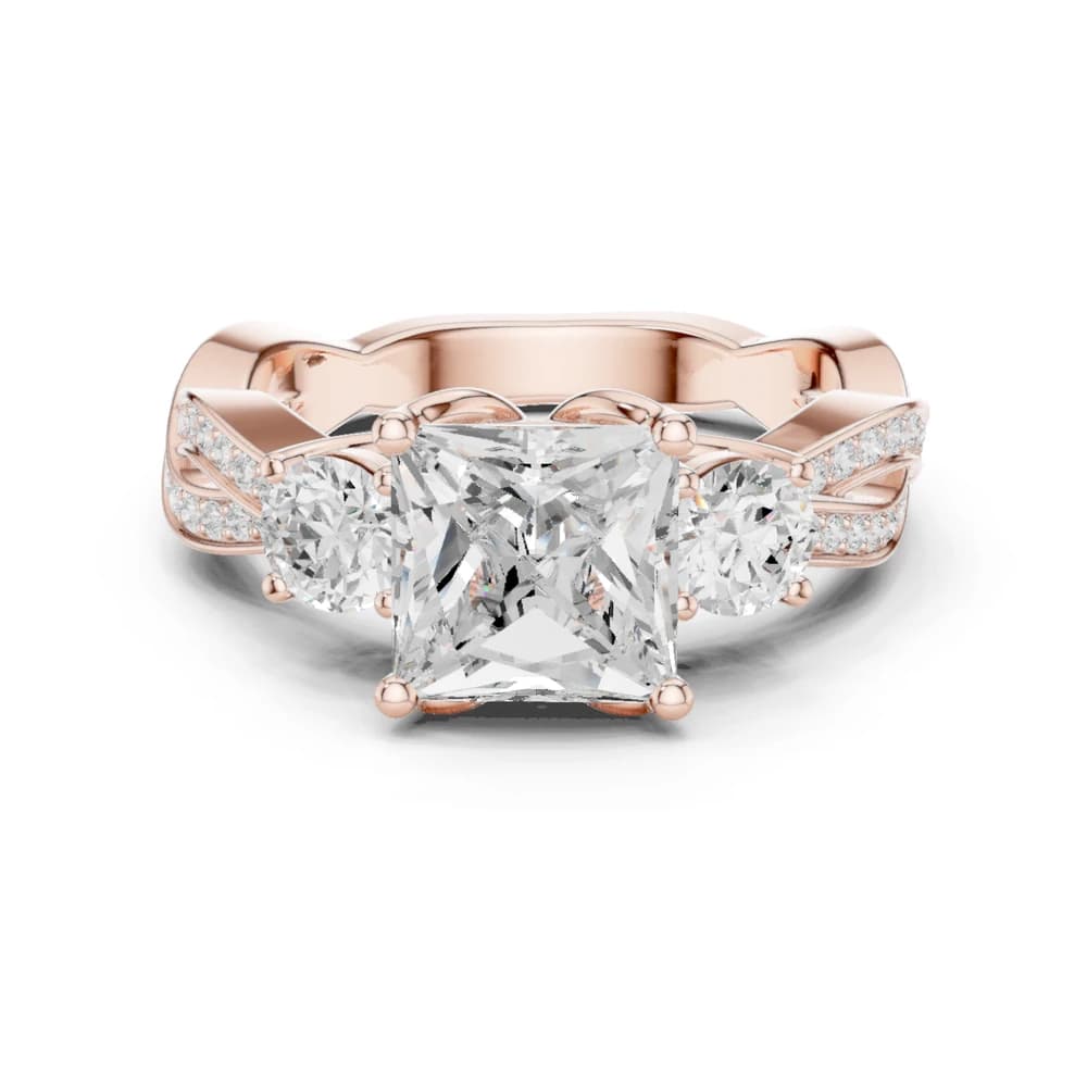 Arctic Ice Lab Grown Diamond Matte Ring - Image 1 Arctic Ice Lab Grown Diamond Matte Ring , view 1 of 10