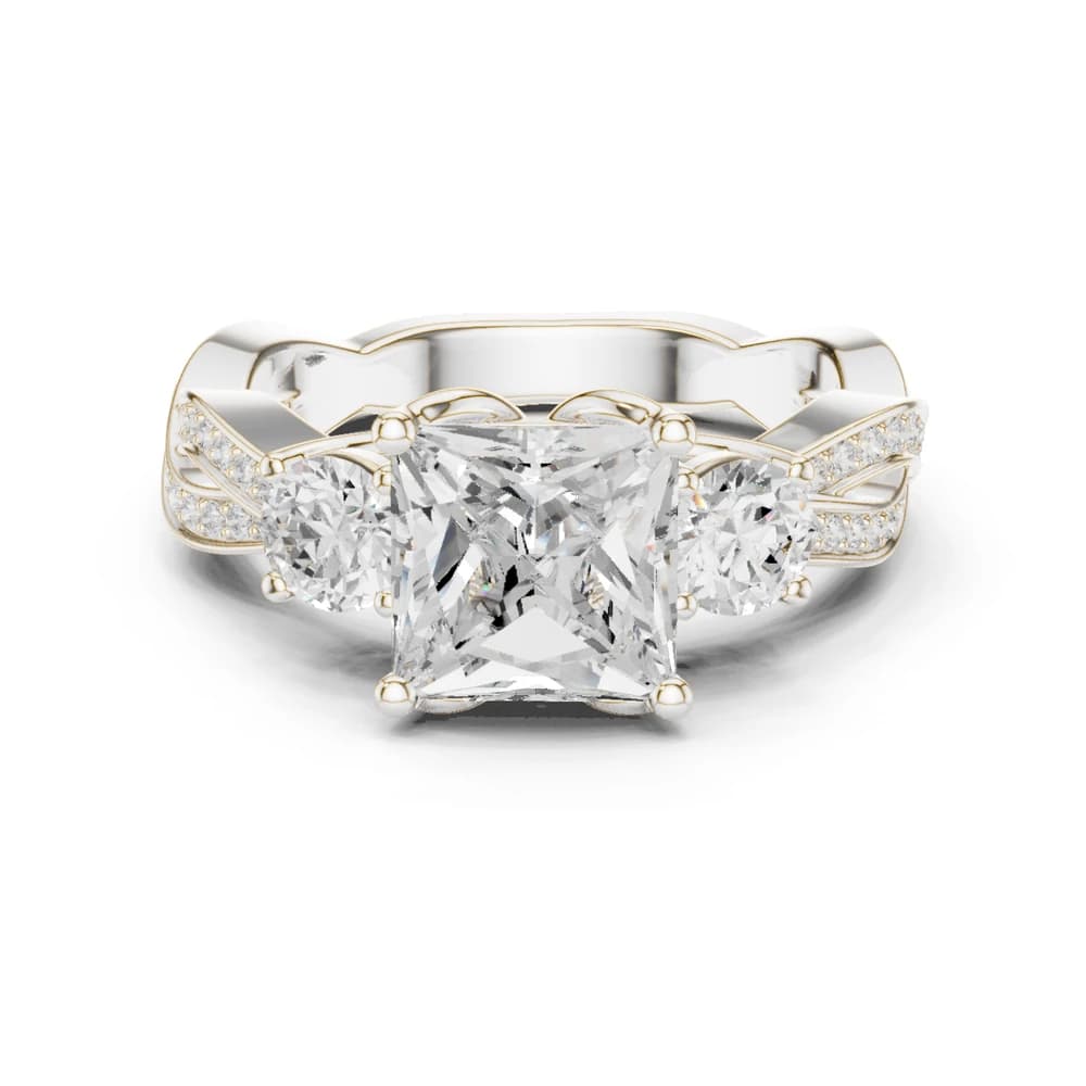 Arctic Ice Lab Grown Diamond Matte Ring - Image 2 Arctic Ice Lab Grown Diamond Matte Ring , view 2 of 10
