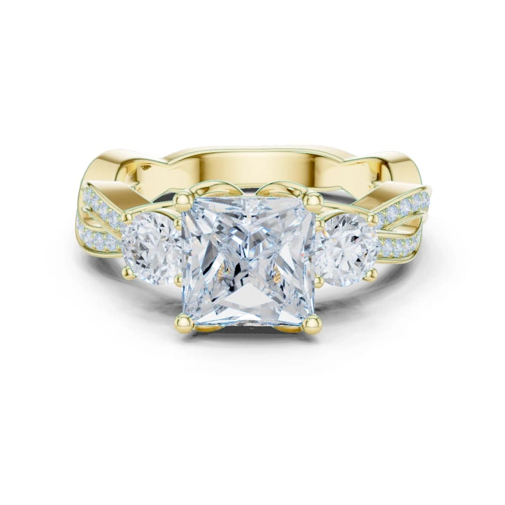 Arctic Ice Lab Grown Diamond Matte Ring - Image 3 Arctic Ice Lab Grown Diamond Matte Ring , view 3 of 10
