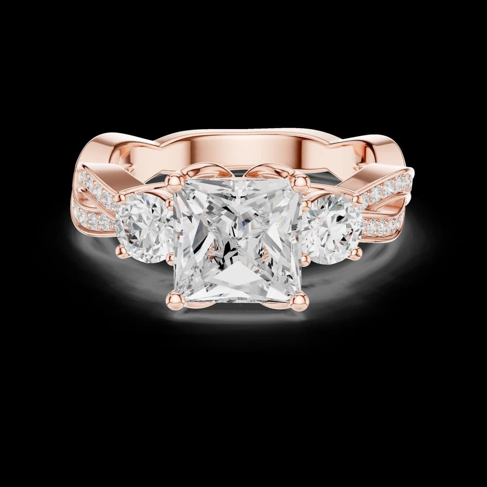 Arctic Ice Lab Grown Diamond Matte Ring - Image 4 Arctic Ice Lab Grown Diamond Matte Ring , view 4 of 10