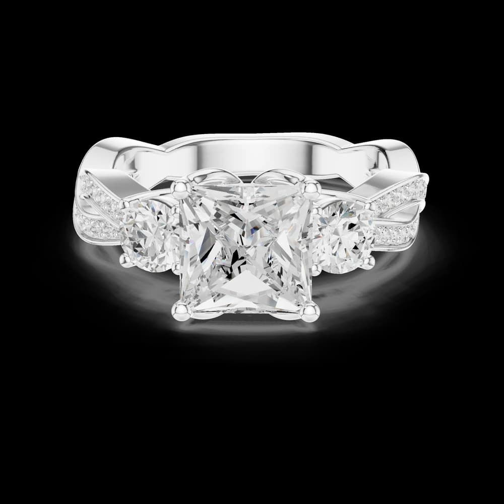 Arctic Ice Lab Grown Diamond Matte Ring - Image 5 Arctic Ice Lab Grown Diamond Matte Ring , view 5 of 10