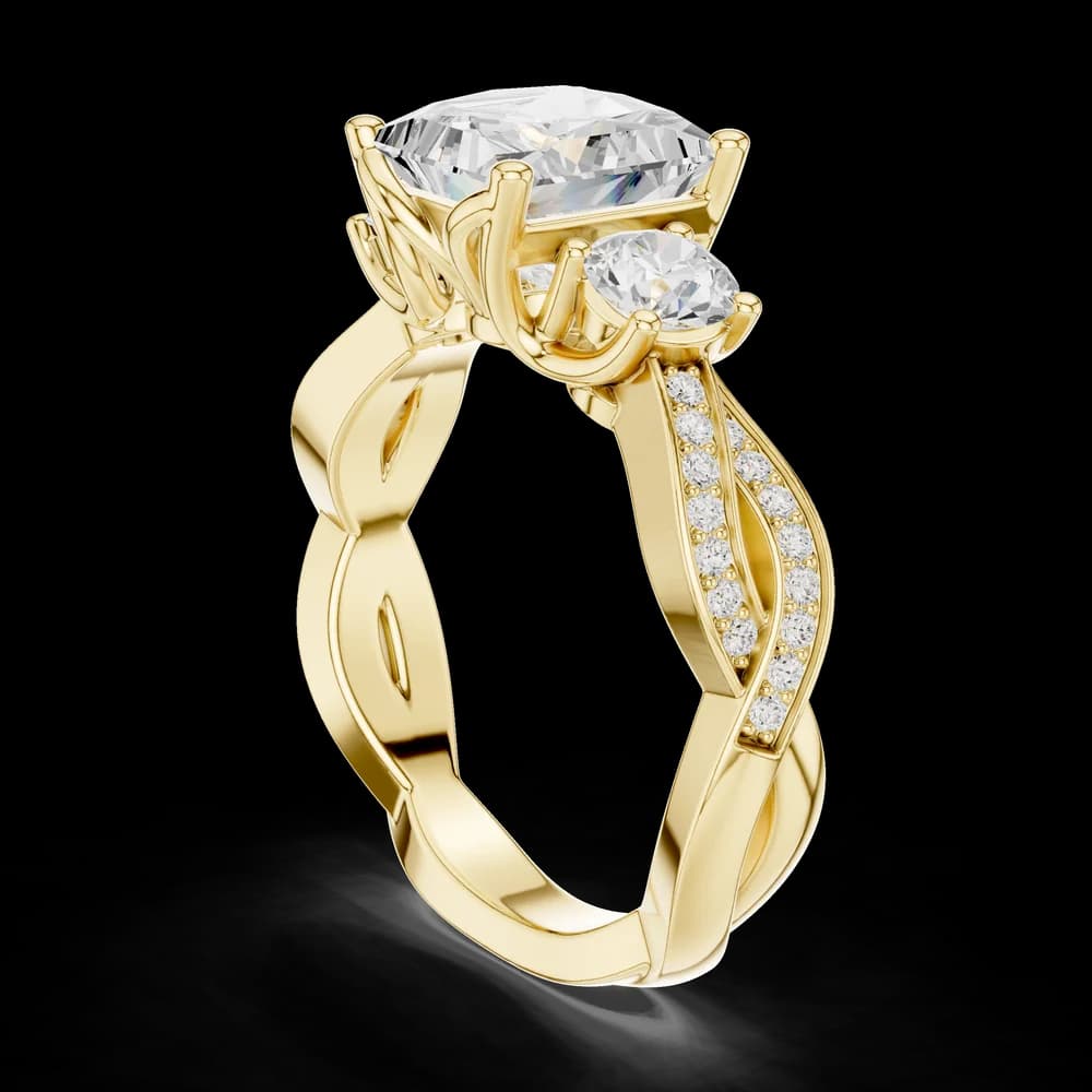 Arctic Ice Lab Grown Diamond Matte Ring - Image 8 Arctic Ice Lab Grown Diamond Matte Ring , view 8 of 10