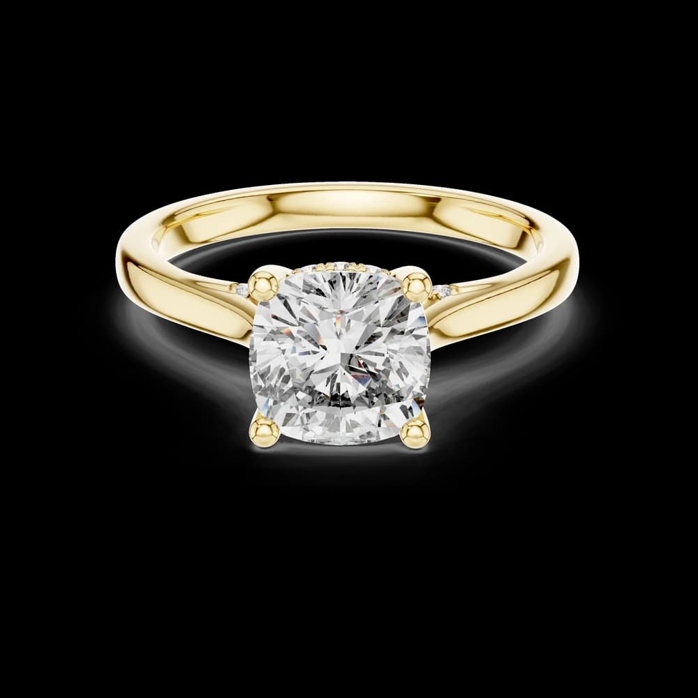 Arctic Mirror Lab Grown Diamond Cushion Ring - Image 3 Arctic Mirror Lab Grown Diamond Cushion Ring, view 3 of 6