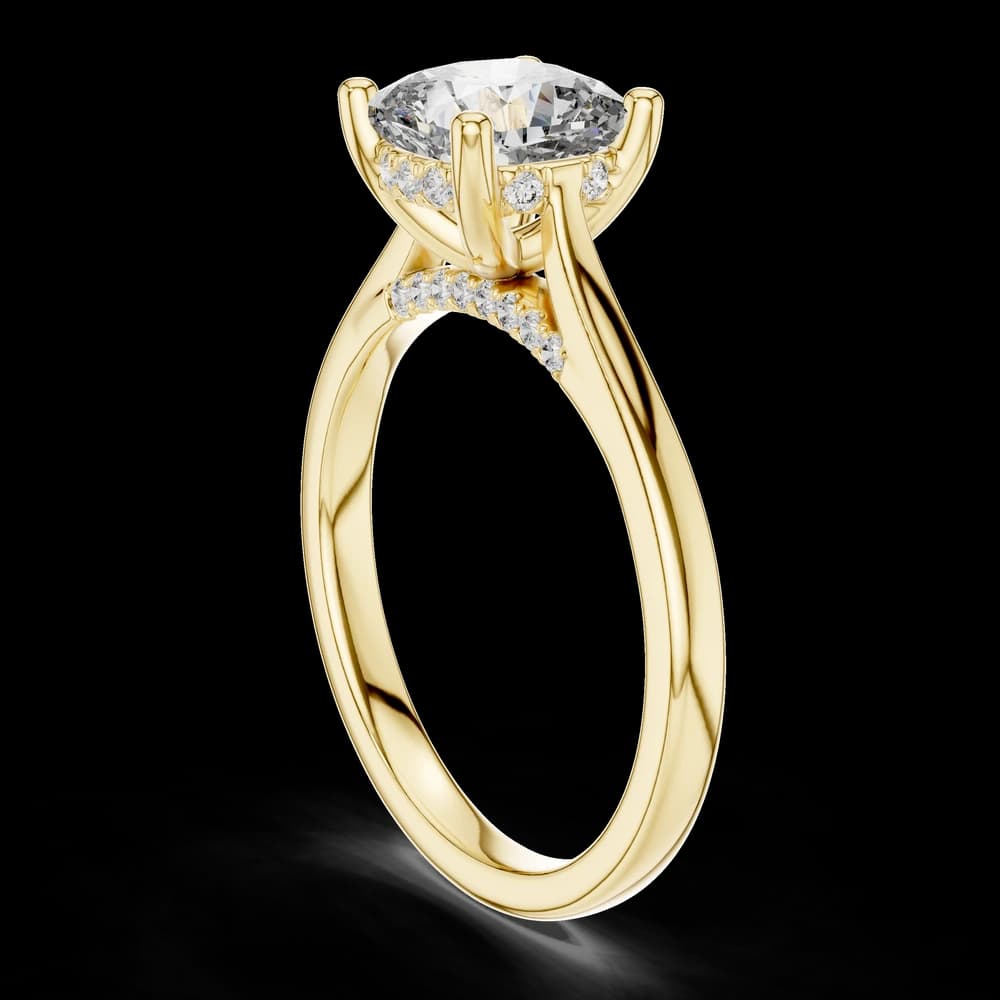 Arctic Mirror Lab Grown Diamond Cushion Ring - Image 4 Arctic Mirror Lab Grown Diamond Cushion Ring, view 4 of 6