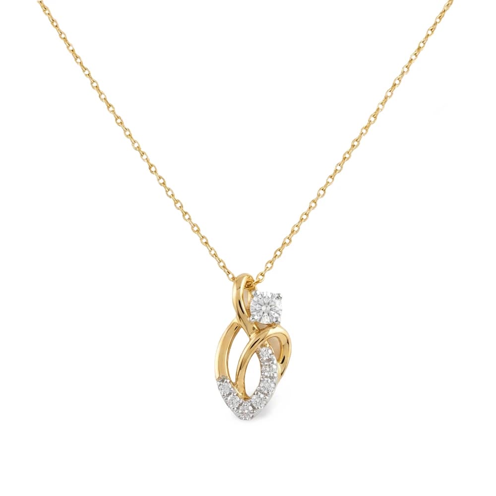 Art Deco Inspiration Lab Grown Diamond Pendant - Image 1 Art Deco Inspiration Lab Grown Diamond Pendant, view 1 of 5