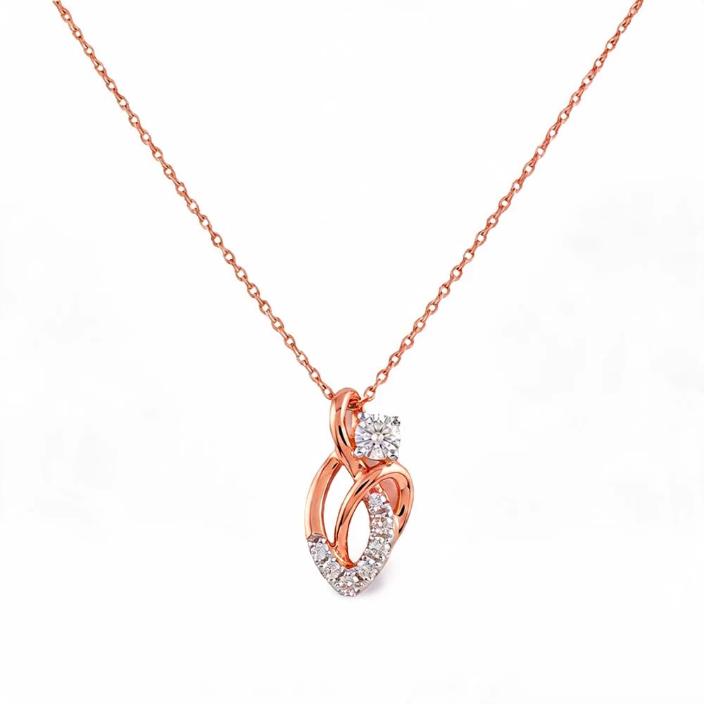 Art Deco Inspiration Lab Grown Diamond Pendant - Image 2 Art Deco Inspiration Lab Grown Diamond Pendant, view 2 of 5