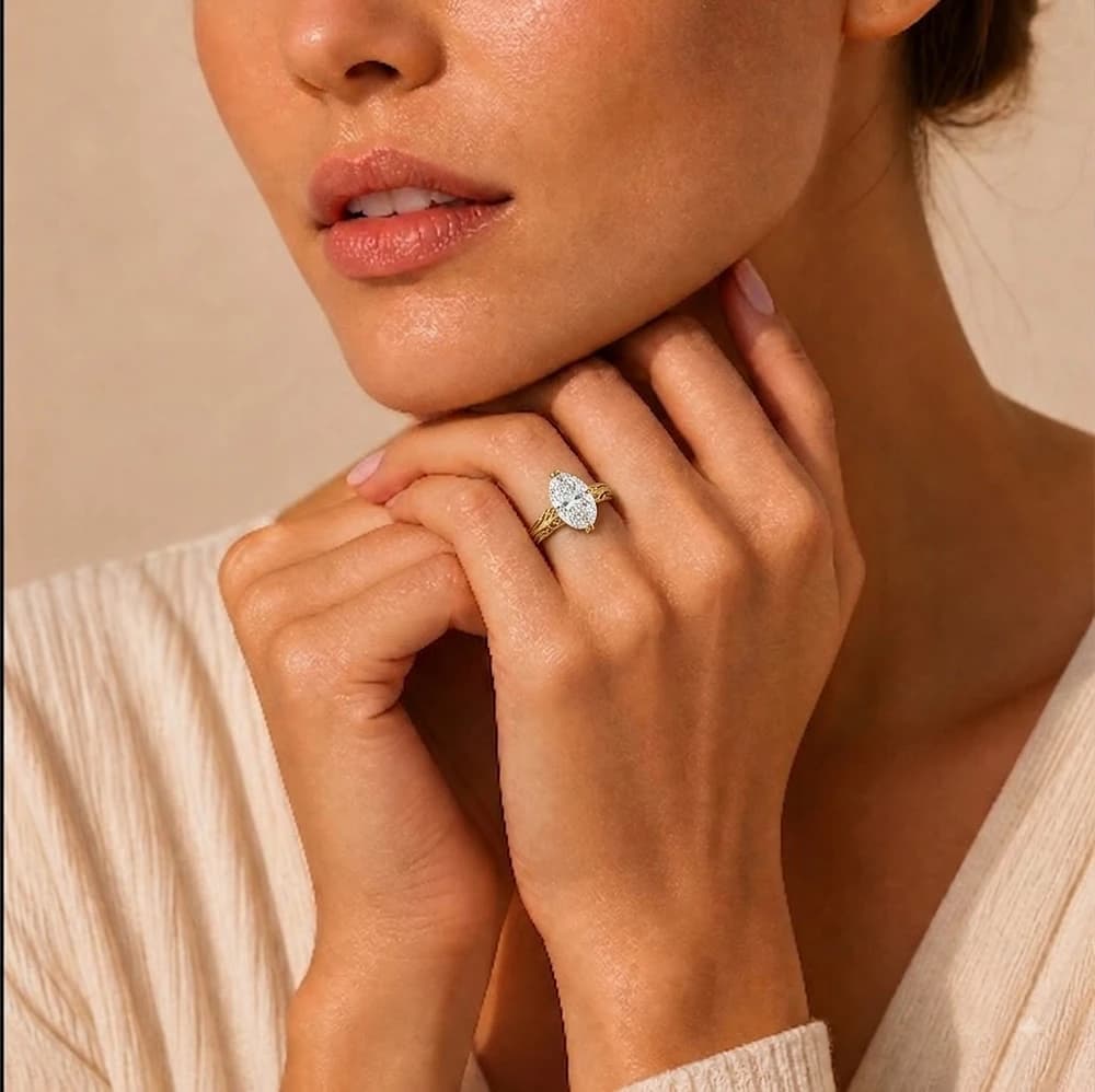 Artistic Filigree Solitaire Ring - Image 3 Artistic Filigree Solitaire Ring, view 3 of 5