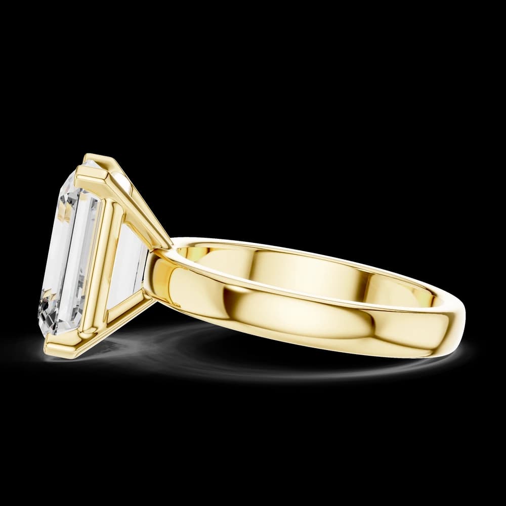 Timeless Emerald Solitaire Lab Grown Diamond Ring - Image 5 Timeless Emerald Solitaire Lab Grown Diamond Ring, view 5 of 5