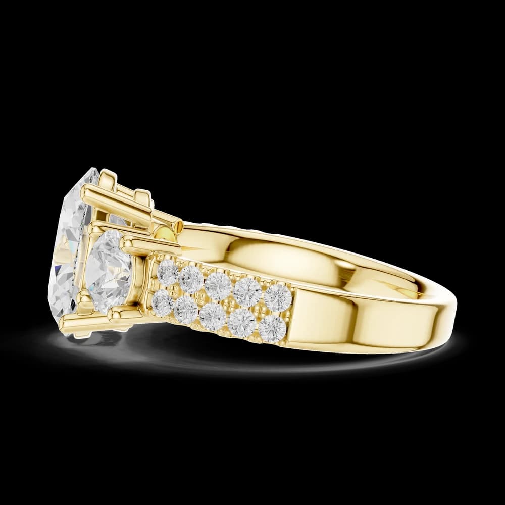 Aura Oval Shape Lab Grown Diamond Ring - Image 6 Aura Oval Shape Lab Grown Diamond Ring, view 6 of 6