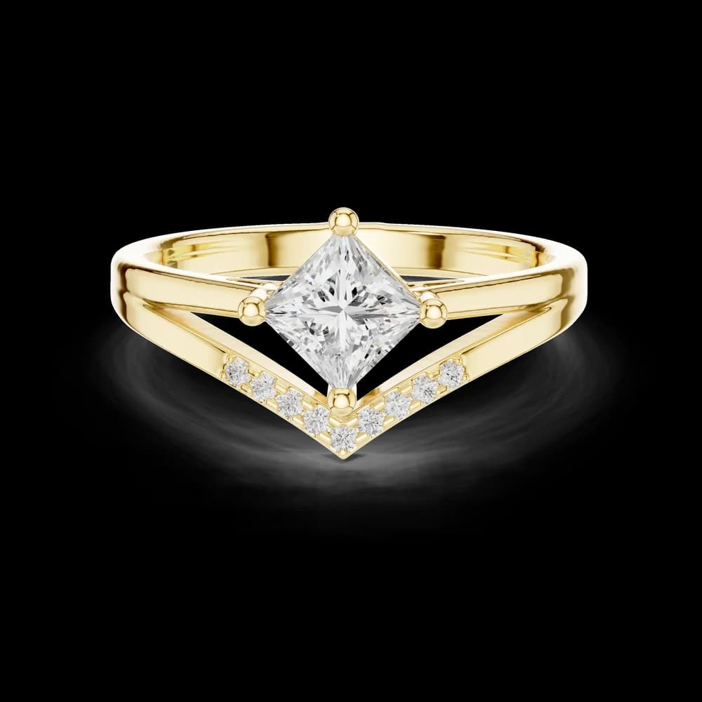 Baroque Bliss Lab Grown Diamond Ring - Image 3 Baroque Bliss Lab Grown Diamond Ring, view 3 of 6