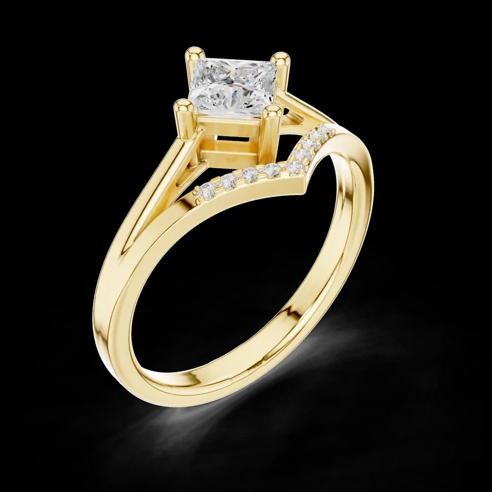 Baroque Bliss Lab Grown Diamond Ring - Image 5 Baroque Bliss Lab Grown Diamond Ring, view 5 of 6