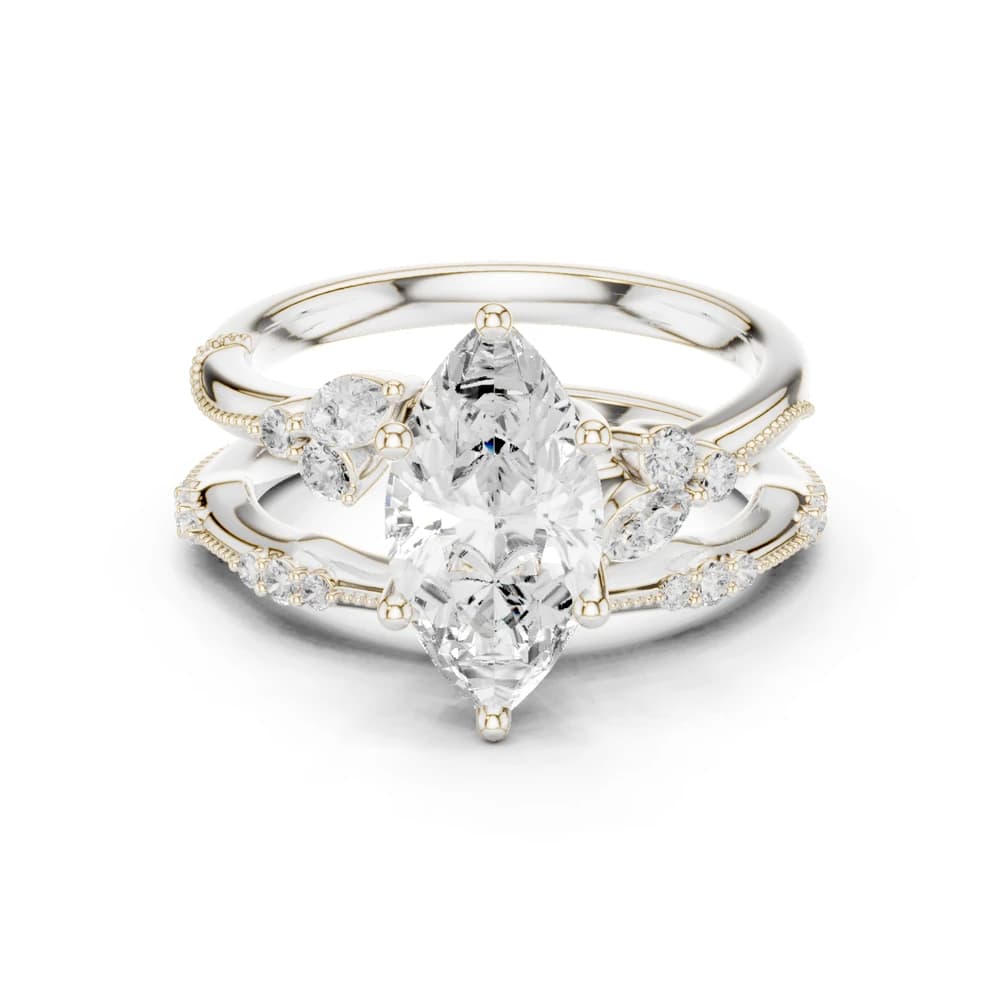 Black Nightshade Lab Grown Diamond Marquise Cut Ring - Image 2 Black Nightshade Lab Grown Diamond Marquise Cut Ring, view 2 of 10