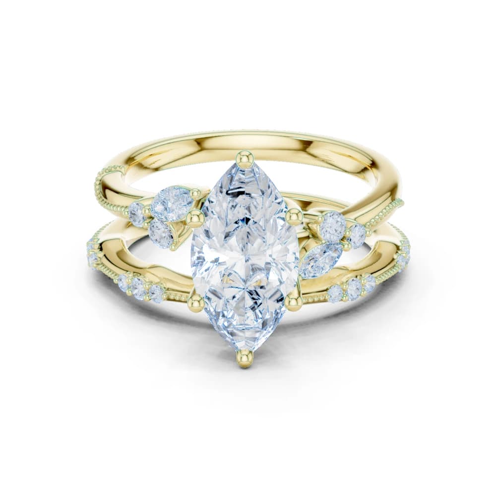 Black Nightshade Lab Grown Diamond Marquise Cut Ring - Image 3 Black Nightshade Lab Grown Diamond Marquise Cut Ring, view 3 of 10