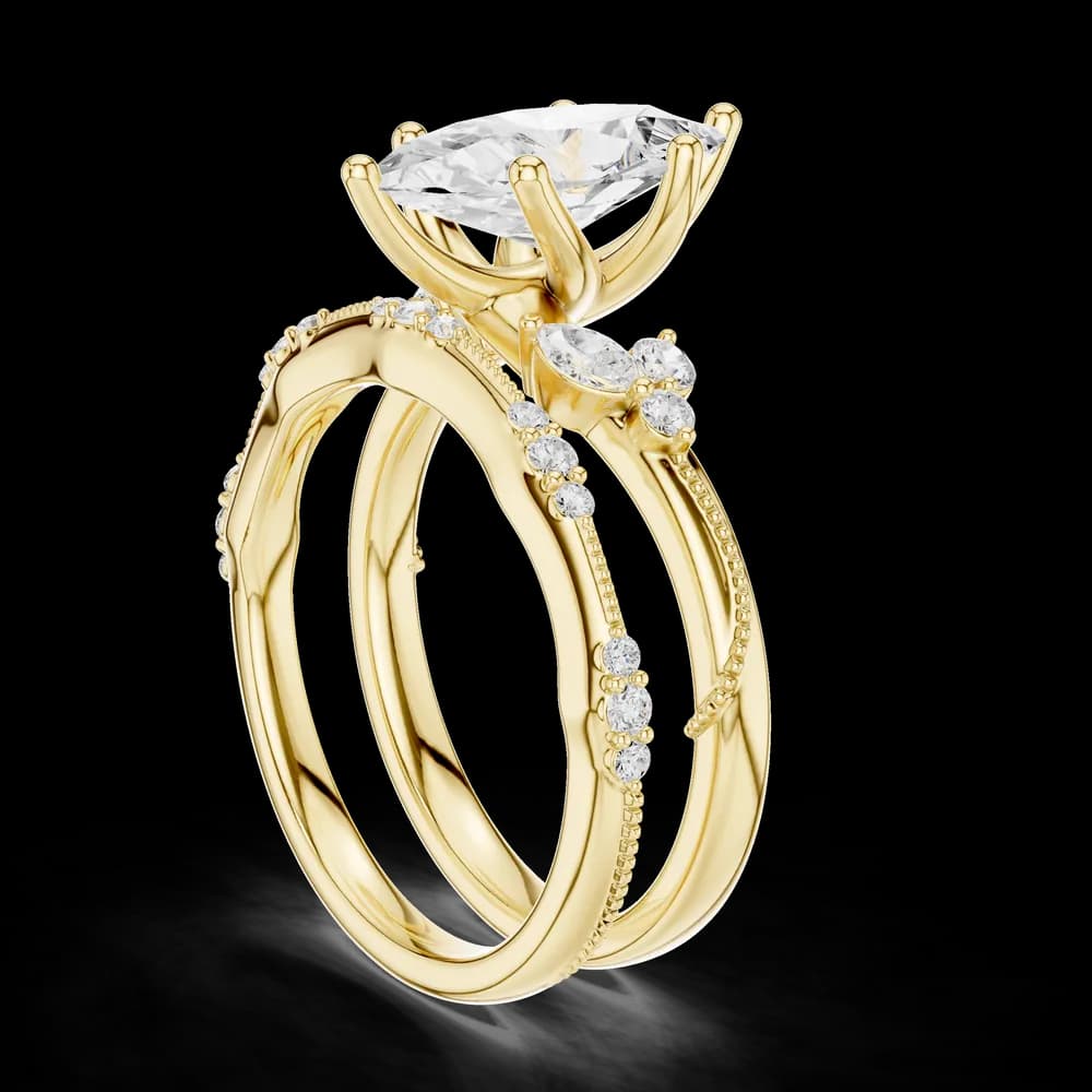 Black Nightshade Lab Grown Diamond Marquise Cut Ring - Image 7 Black Nightshade Lab Grown Diamond Marquise Cut Ring, view 7 of 10