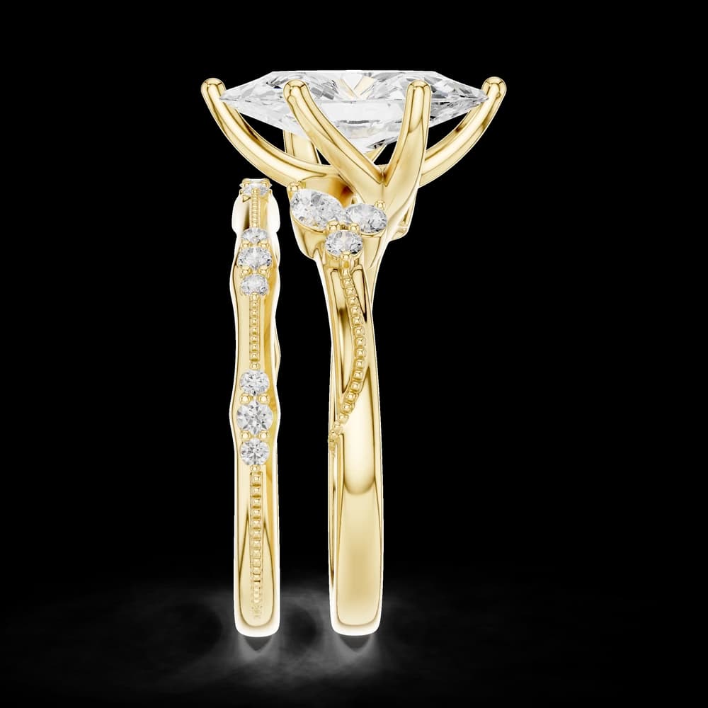 Black Nightshade Lab Grown Diamond Marquise Cut Ring - Image 9 Black Nightshade Lab Grown Diamond Marquise Cut Ring, view 9 of 10
