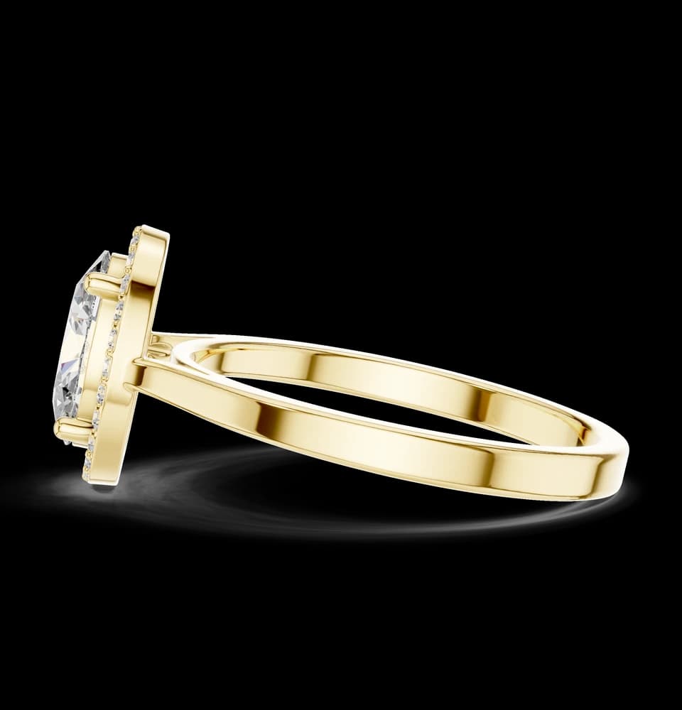 Brilliant Oval Lab Grown Diamond Ring - Image 5 Brilliant Oval Lab Grown Diamond Ring, view 5 of 5