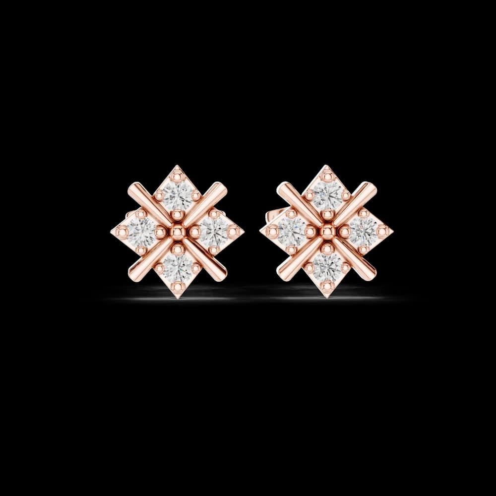 Calm Sea lab grown diamond earring design - Image 2 Calm Sea lab grown diamond earring design, view 2 of 7