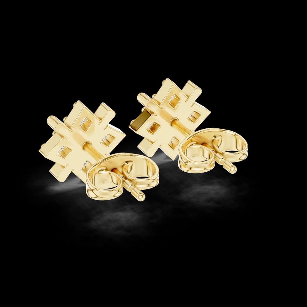 Calm Sea lab grown diamond earring design - Image 7 Calm Sea lab grown diamond earring design, view 7 of 7