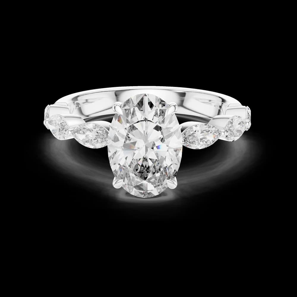 Canvas White lab grown diamond ring - Image 2 Canvas White lab grown diamond ring, view 2 of 6