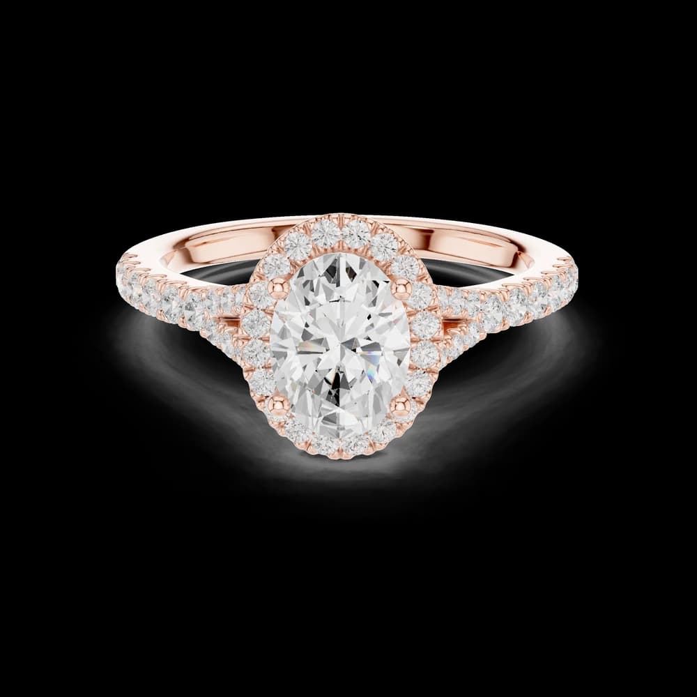 Captivating 1 ct Oval Lab Grown Diamond Ring - Image 2 Captivating 1 ct Oval Lab Grown Diamond Ring, view 2 of 7