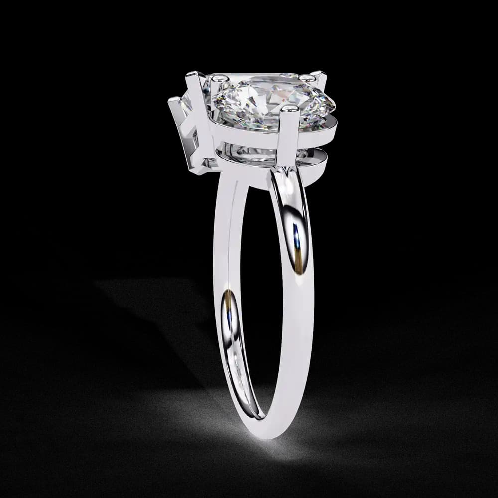 Celestial Duo Lab Grown Diamond Engagement Ring - Image 2 Celestial Duo Lab Grown Diamond Engagement Ring, view 2 of 4
