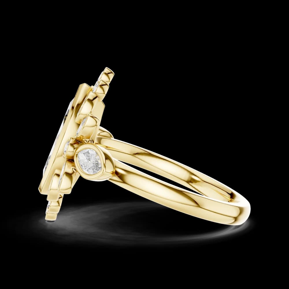 Intricate Marquise Cut Lab Grown Diamond Ring - Image 6 Intricate Marquise Cut Lab Grown Diamond Ring, view 6 of 6