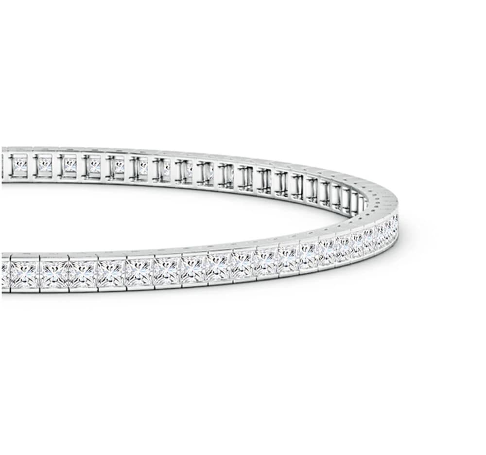 Channel-Set Lab Grown Diamond Tennis Bracelet - Image 4 Channel-Set Lab Grown Diamond Tennis Bracelet, view 4 of 5