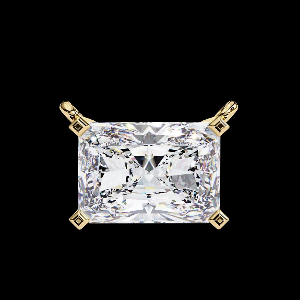 Classic Radiant Lab Grown Diamond Pendant - Image 5 Classic Radiant Lab Grown Diamond Pendant, view 5 of 16