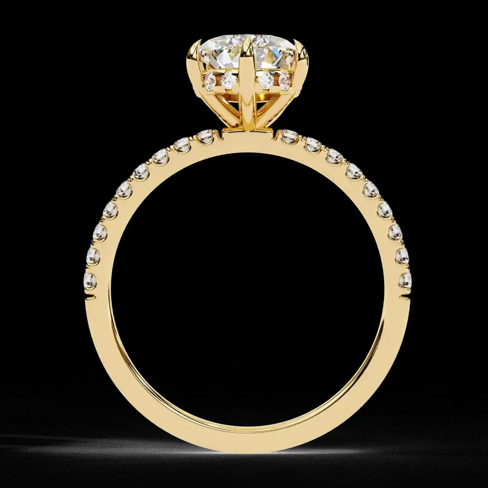 Classic Pear Shape Lab Grown Diamond Ring - Image 3 Classic Pear Shape Lab Grown Diamond Ring, view 3 of 13