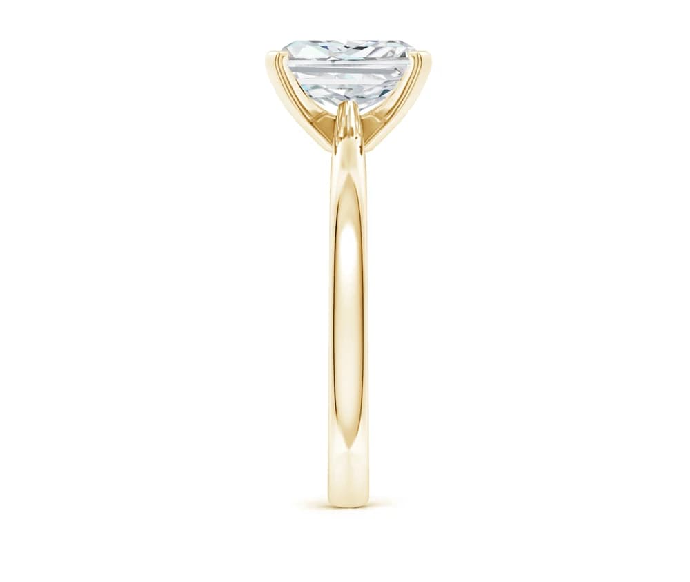 Classic Radiant Lab Grown Diamond Solitaire Ring - Image 4 Classic Radiant Lab Grown Diamond Solitaire Ring, view 4 of 5