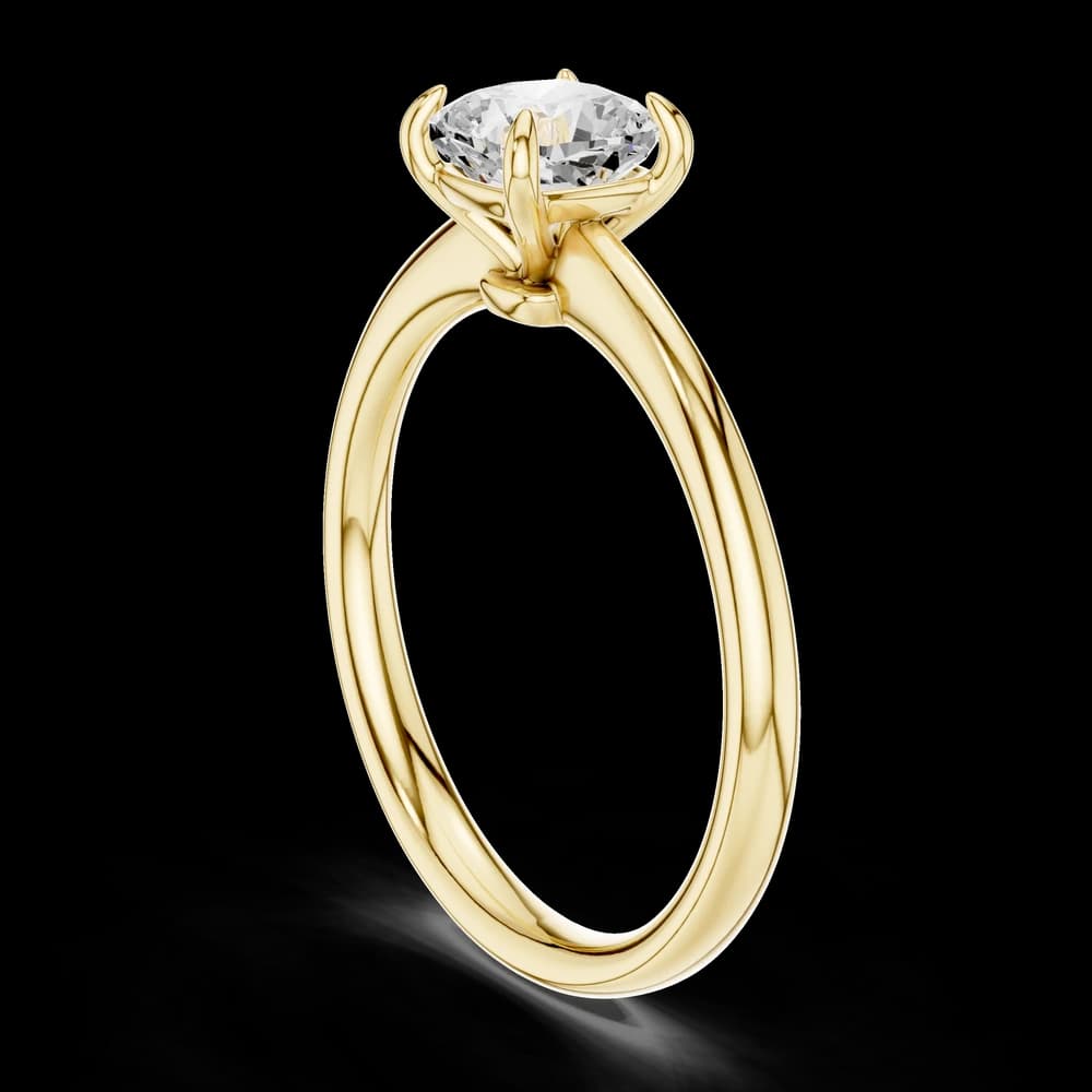 Simple Cushion Cut Solitaire Ring - Image 4 Simple Cushion Cut Solitaire Ring, view 4 of 6