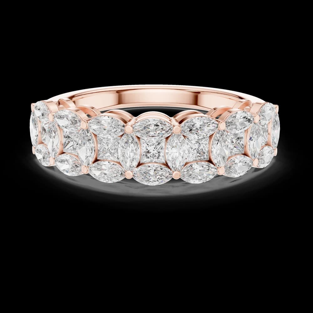 Coastal Tide Lab Grown Diamond Wave Ring - Image 1 Coastal Tide Lab Grown Diamond Wave Ring, view 1 of 6