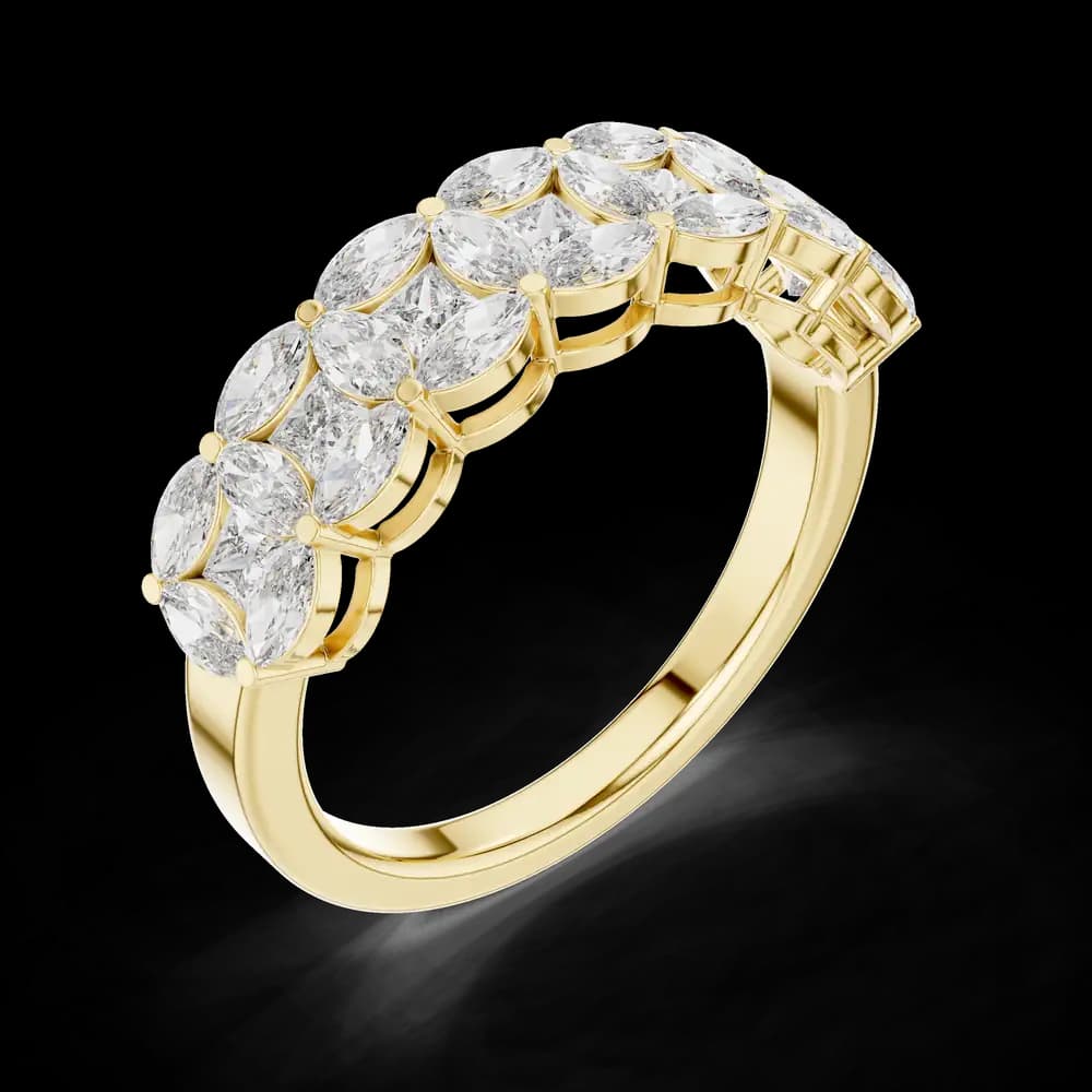 Coastal Tide Lab Grown Diamond Wave Ring - Image 5 Coastal Tide Lab Grown Diamond Wave Ring, view 5 of 6