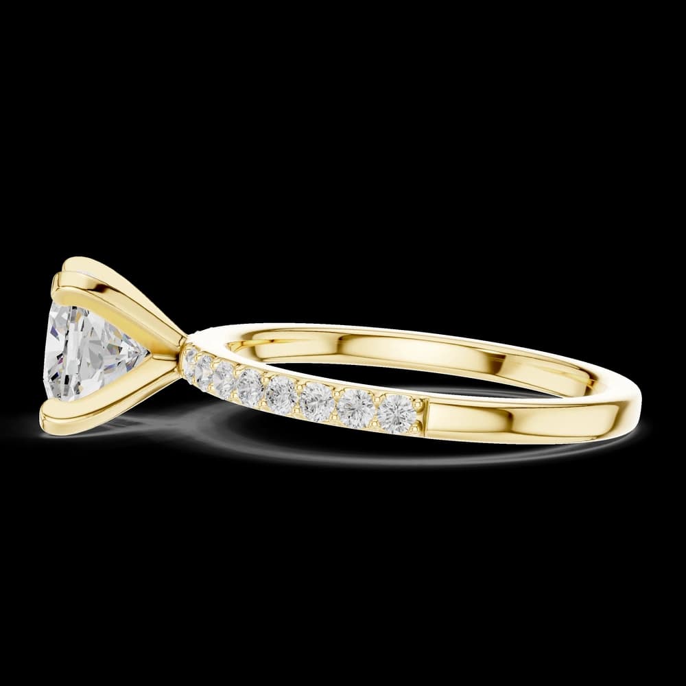 Cushion Pave Lab Grown Diamond Ring - Image 6 Cushion Pave Lab Grown Diamond Ring, view 6 of 6