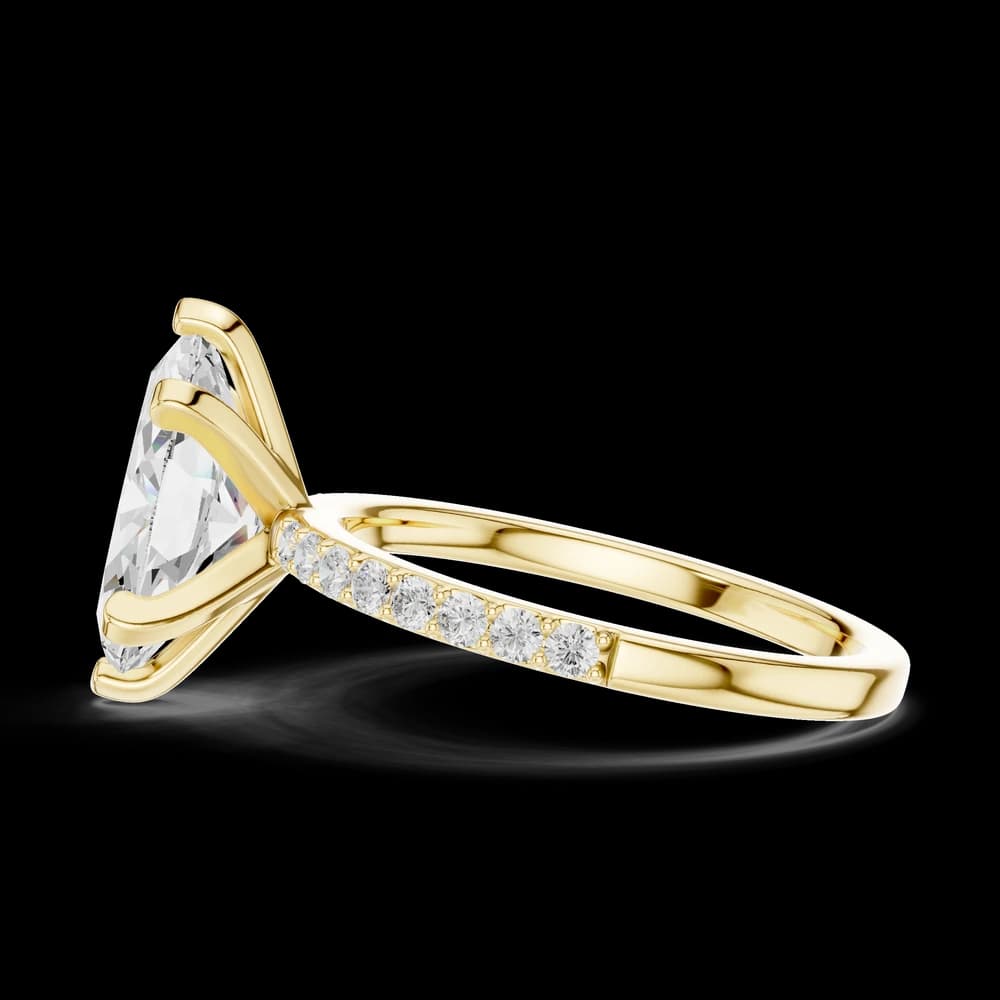 Six Prong Marquise Lab Grown Diamond Ring - Image 6 Six Prong Marquise Lab Grown Diamond Ring, view 6 of 6