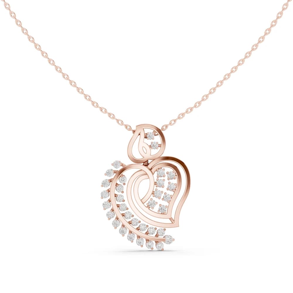 Dainty Cluster Lab Grown Diamond Halo Pendant - Image 1 Dainty Cluster Lab Grown Diamond Halo Pendant, view 1 of 6